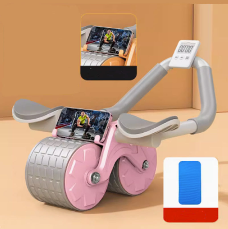 Beginner'S Automatic Rebound Belly Wheel Fitness Equipment