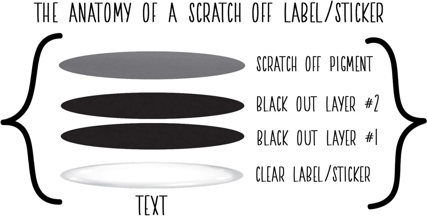 – 26 Pack Kitty Cat Witch Halloween Scratch off Cards, 3X4 Inch, Halloween Cards & Scratch off Game, Party Prizes