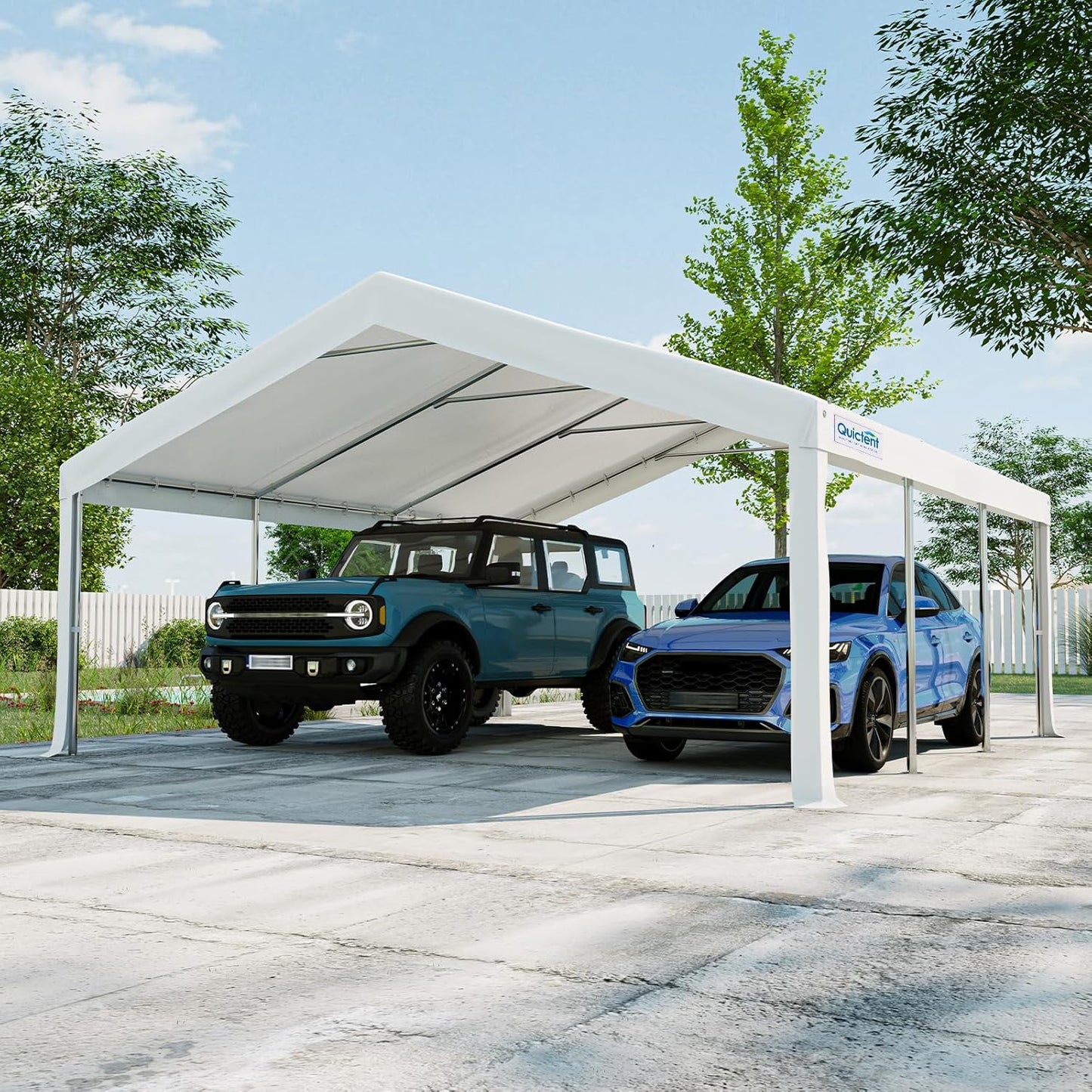 16X20 Party Tent Heavy Duty Outdoor Canopy Tent Carport Wedding Event Shelter BBQ Wedding Tents for Parties with Storage Bags(Church)