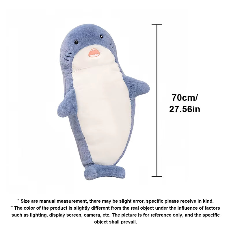 Seal Shark Plush Toy Soft Pillow Animal Stuffed Marine Life Sea Otter Soft Doll Simulation Sleep Cushion Christmas Birthday Gift