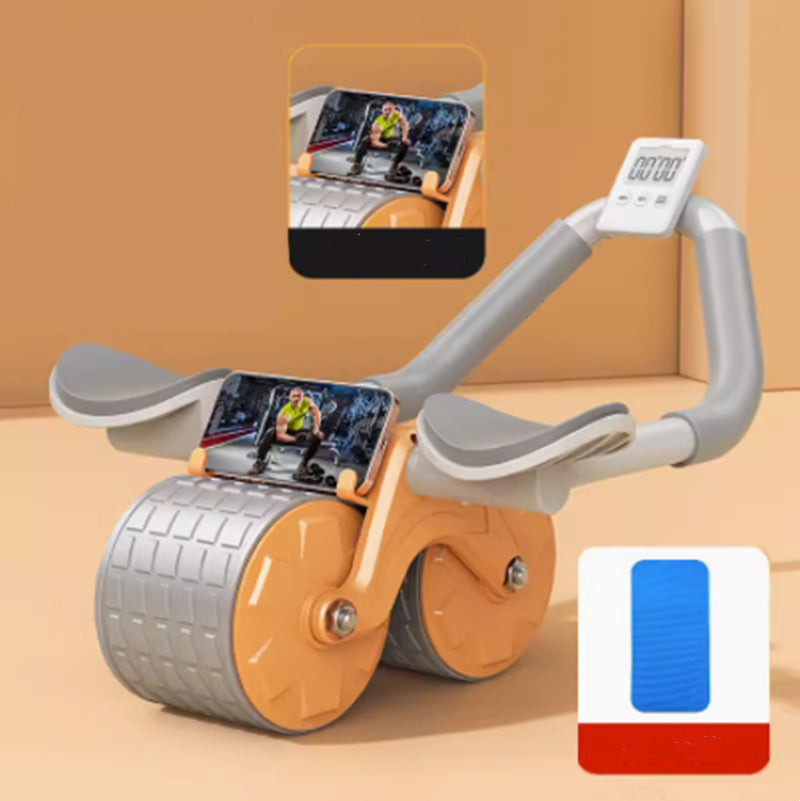 Beginner'S Automatic Rebound Belly Wheel Fitness Equipment