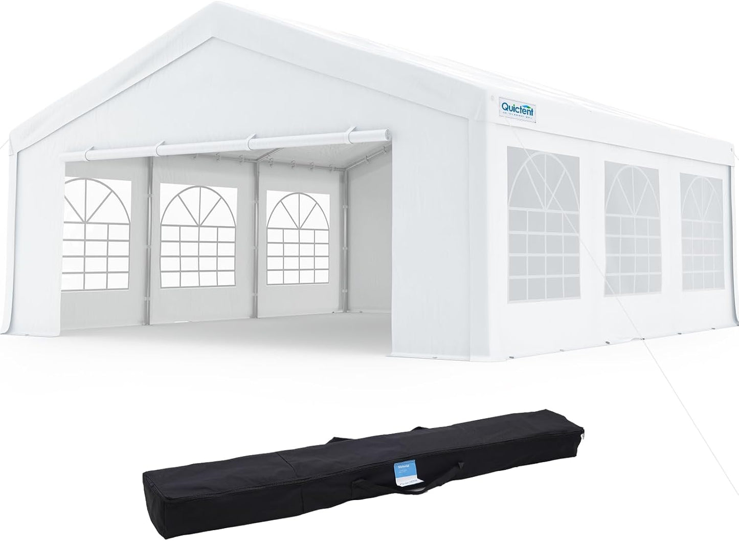 16X20 Party Tent Heavy Duty Outdoor Canopy Tent Carport Wedding Event Shelter BBQ Wedding Tents for Parties with Storage Bags(Church)