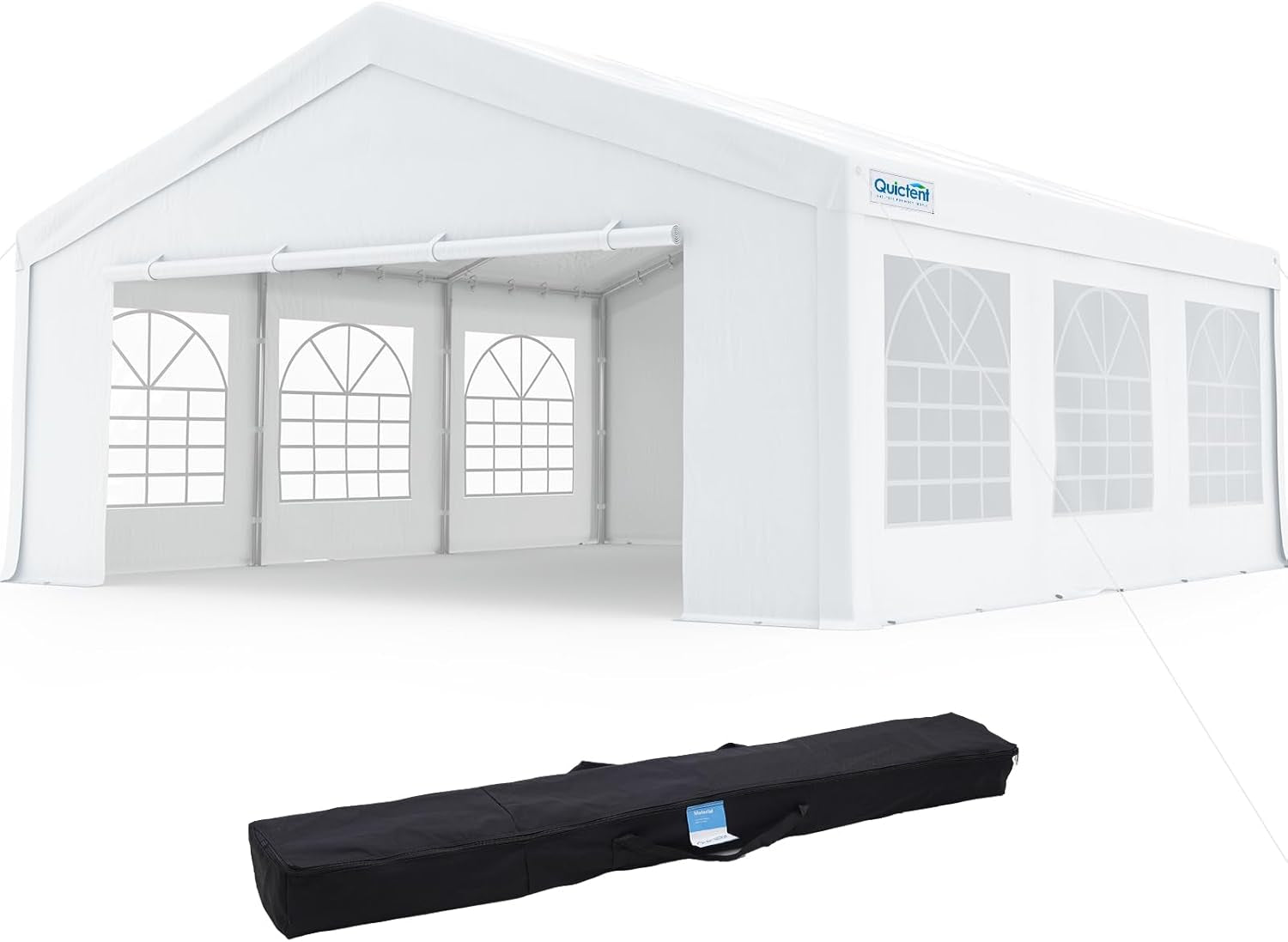 16X20 Party Tent Heavy Duty Outdoor Canopy Tent Carport Wedding Event Shelter BBQ Wedding Tents for Parties with Storage Bags(Church)