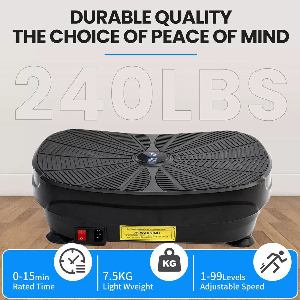 Vibration Platform Plate Whole Body Exercise Fitness Massager Machine Slim Music