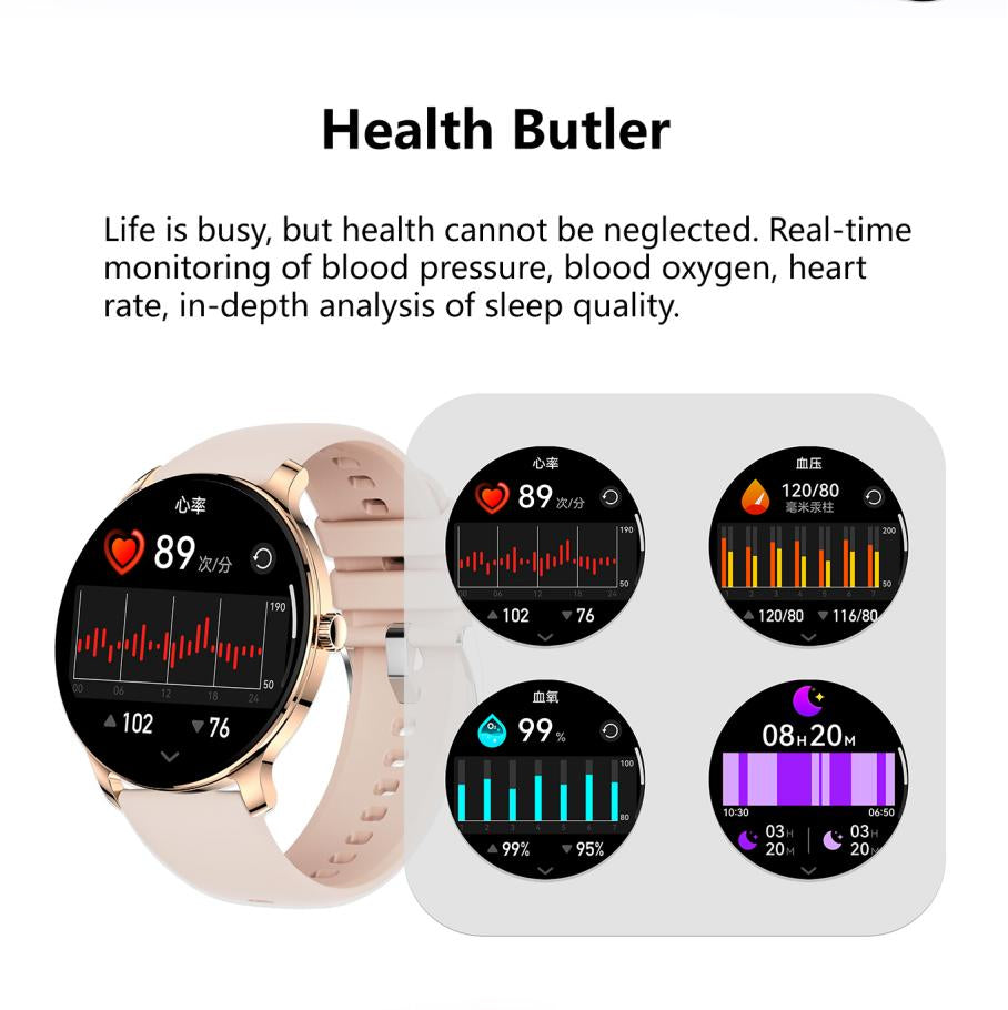 Ultra Slim Smart Watch for Men Women, 1.43 AMOLED Screen Fitness Watches , LP67 Outdoor Watch for Android Ios