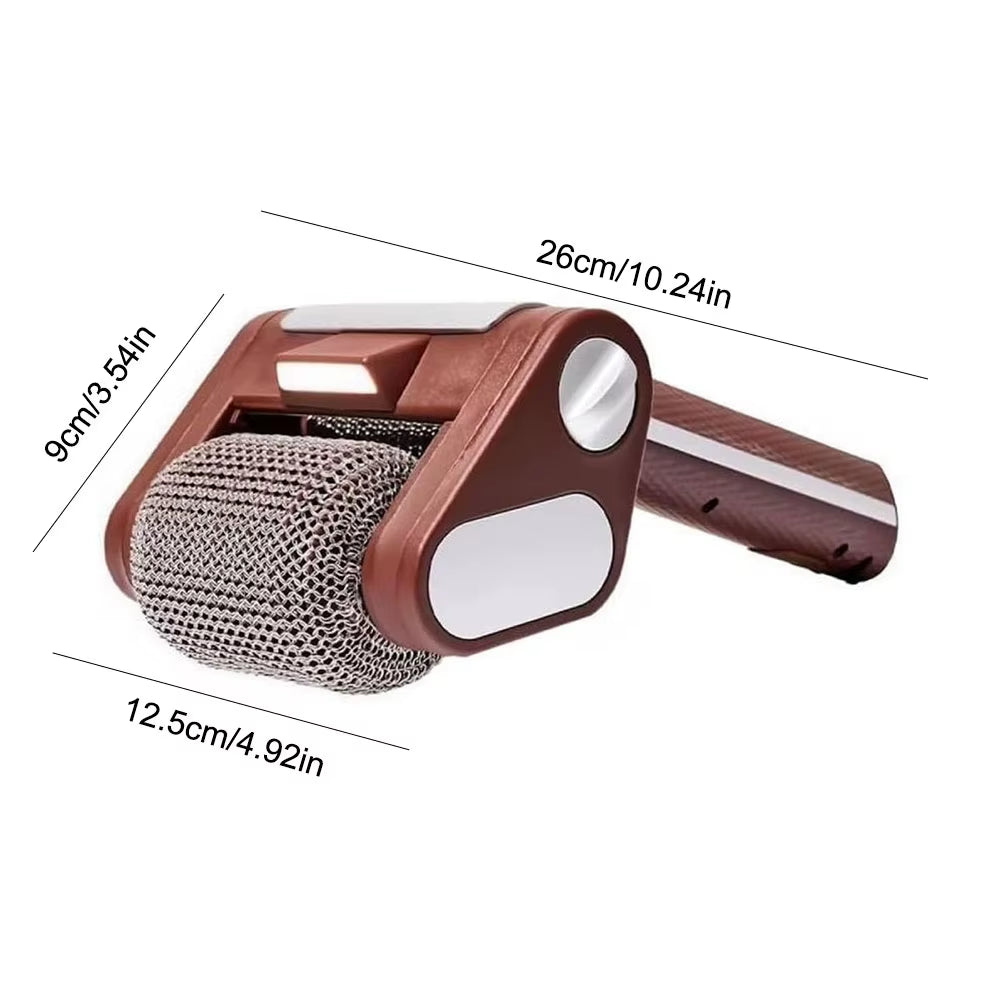 Electric Grill Cleaner Stainless Steel Roller Grill Cleaner Brush Rechargeable Grill Cleaning Scrub Brush Barbecue Cleaner Tools