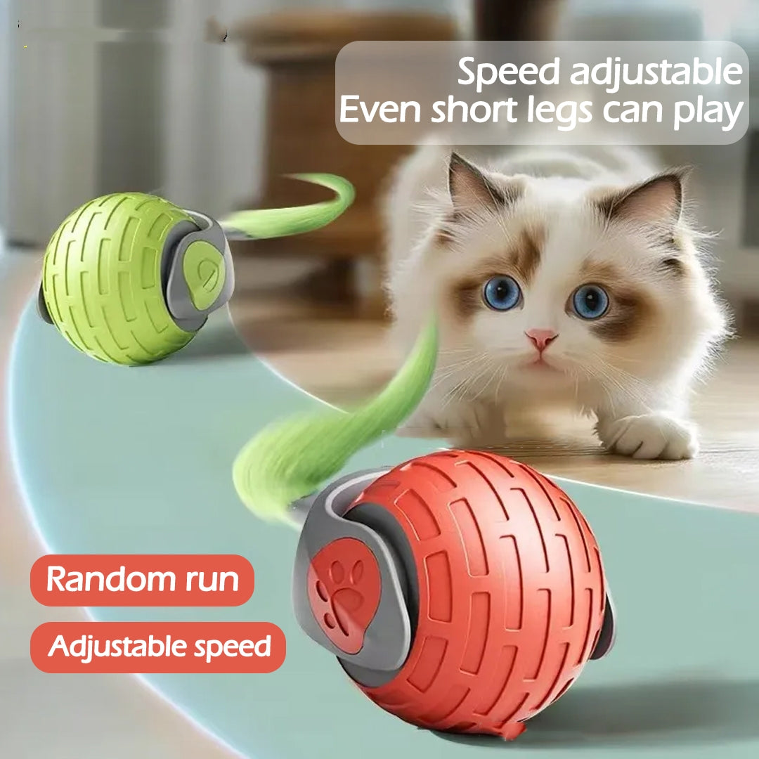 New Interactive Cat Toys Ball Auto Electric Rolling Ball Toys for Cat Kitty Pets Smart Automatic Teaser USB Rechargeable Cat Toy Pet Products